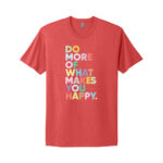 Inspirational message red t-shirt design