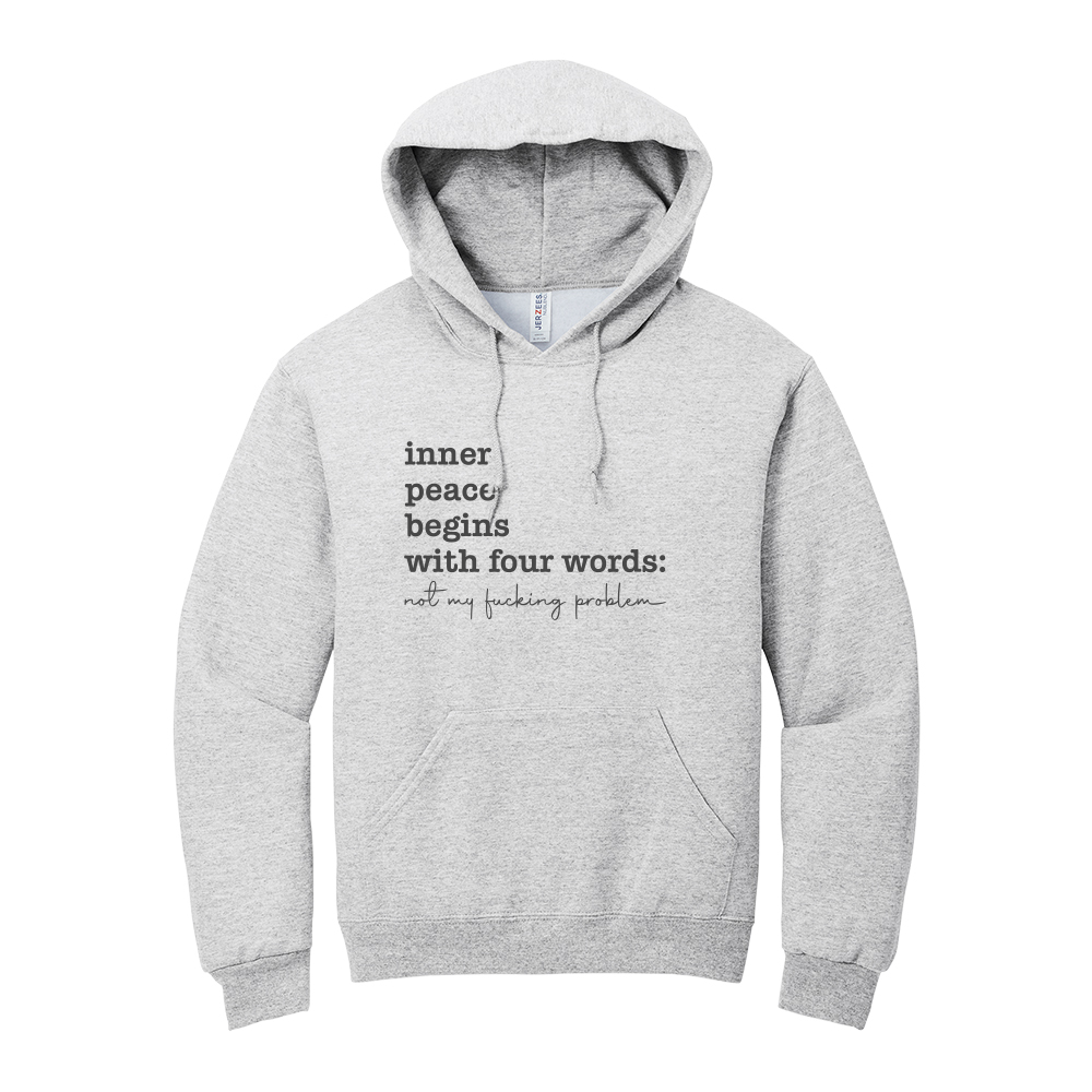 Women's casual graphic hoodie in grey