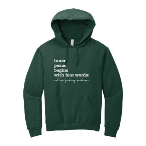 Women's casual graphic hoodie in green