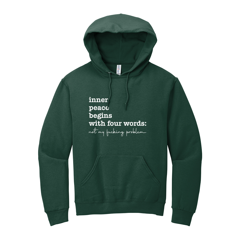 Women's casual graphic hoodie in green
