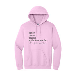 Women's casual graphic hoodie in pink