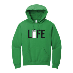 Casual graphic hoodie for men and women in green